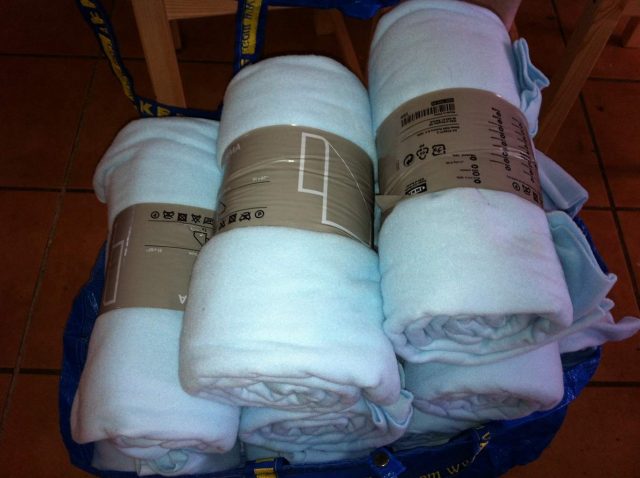 Ikea Fleece Decken für Papageienhalter