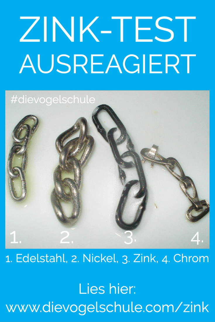 Zink Vogelkäfig Test Ergebnis