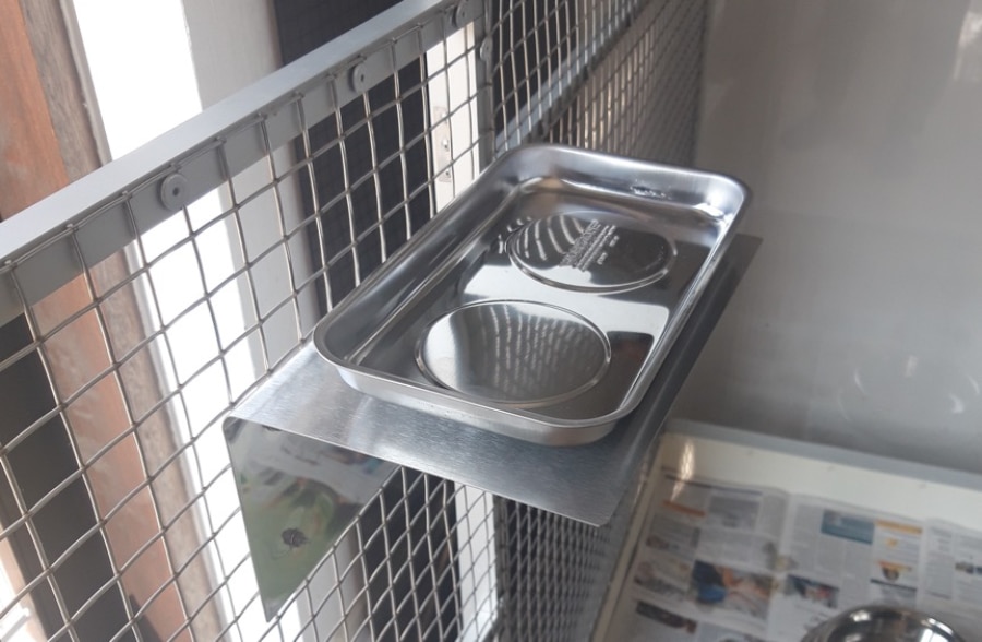 Papageien Badewanne aus Edelstahl Papageien Badewanne aus Edelstahl